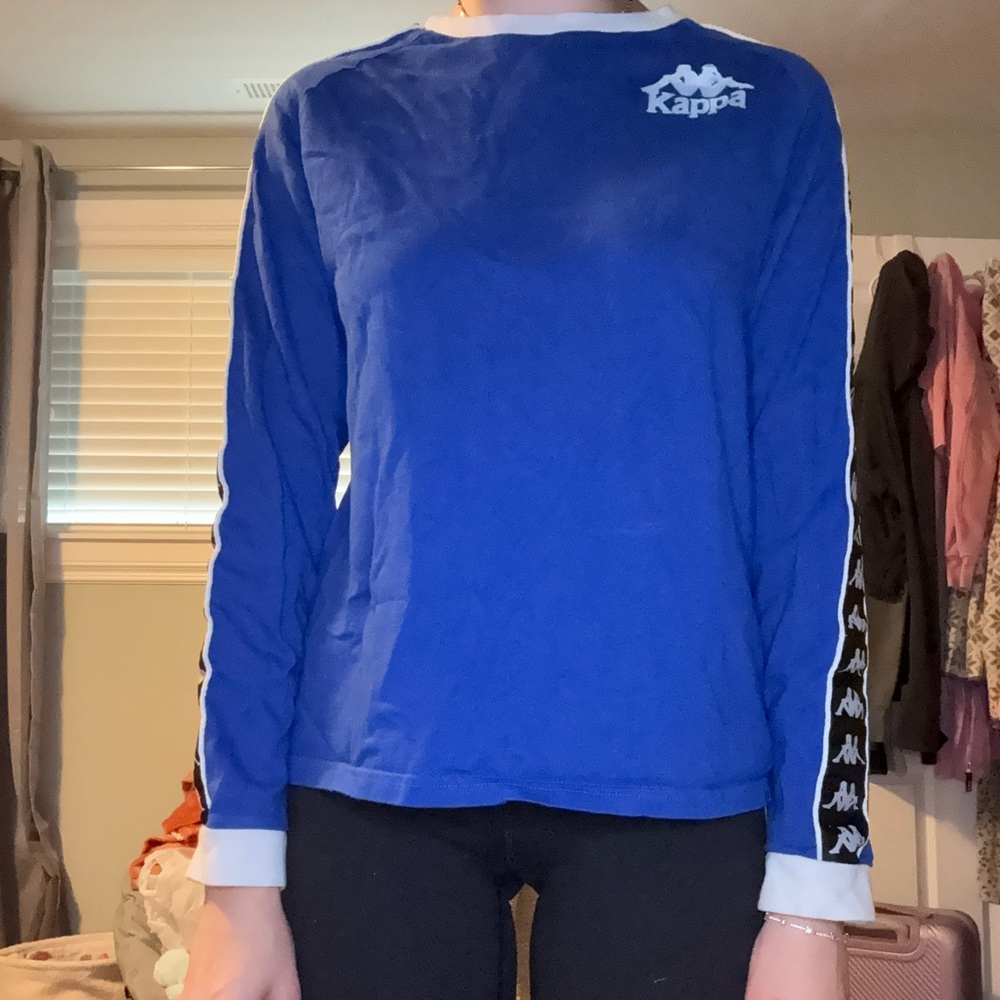 Kappa Blue Long Sleeve Shirt size small